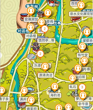 5A景區(qū)山東濟(jì)南市趵突泉公園電子導(dǎo)覽、語音講解、手繪地圖等功能.png