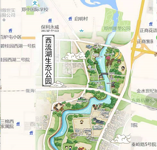 河南鄭州西流湖生態(tài)公園語音講解,手繪地圖上線讓游玩更智慧.png