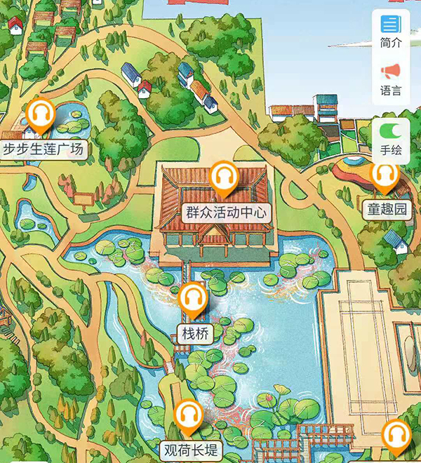 正定蓮池公園無接觸式景點智能語音講解功能，快來圍觀.jpg