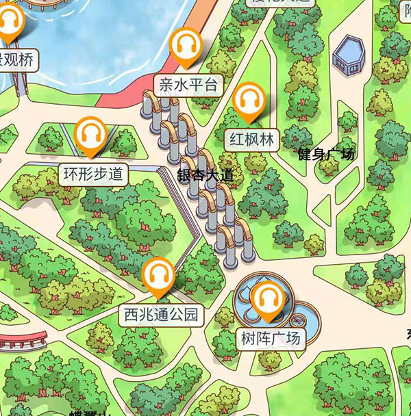 石家莊西兆通公園休閑娛樂融合現代科技智慧導覽功能，讓公園更具特色.jpg